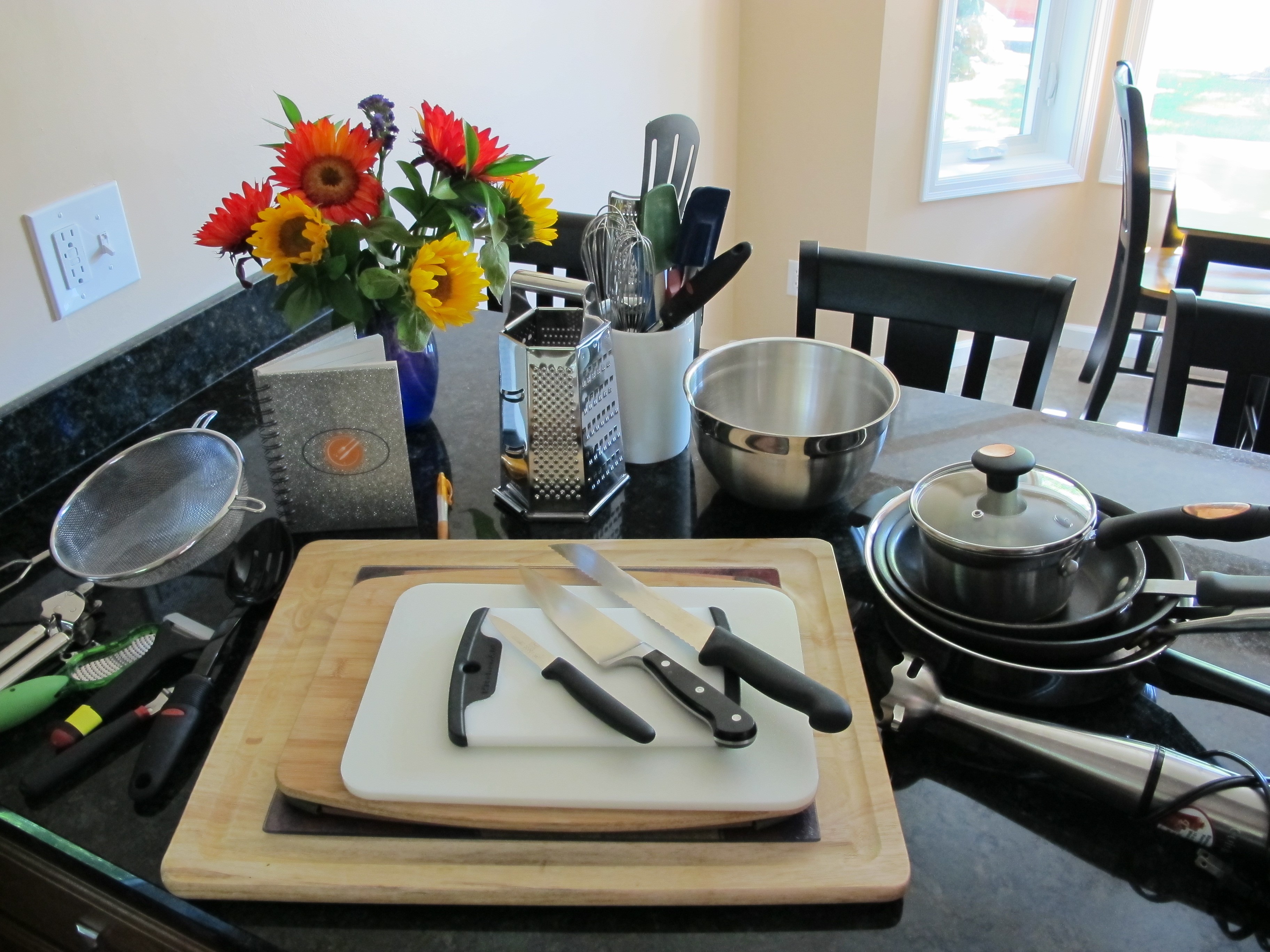 kitchen supply table